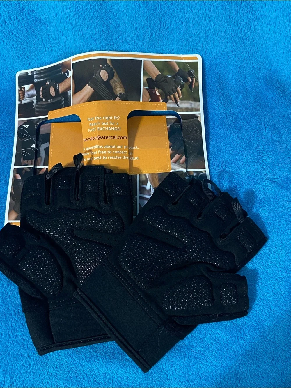 Black Half-Finger VR/AR Controller Gloves